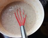 A picture of step 3 of Hummingbird pancakes #themechallenge.