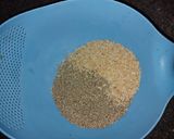 A picture of step 1 of Pearl millet & horse gram dosa.