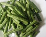 Gambar langkah 1 resipi Kacang Panjang Goreng Sempoi.