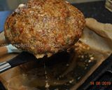 A picture of step 7 of Giant Spaghetti Stuffed Meatball.