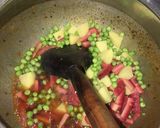 A picture of step 5 of Achari Sabzi.