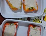 Foto do passo 5 de Pimentão Recheado com Ovos Mexidos e Creme Bechamel
