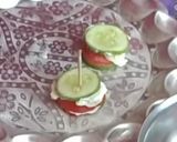 A picture of step 5 of Cheesy cucumber punch.
