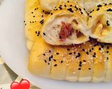 صورة لخطوة 8 من وصفة ساندوتشات محشية بحشوة البسطرمة وميكس الجبن 😋❤️