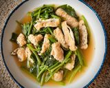 Foto langkah ke 4 dari resep ❤️ Tumis Horenso (Bayam Jepang) tanpa Minyak.