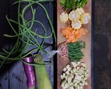 Foto langkah ke 1 dari resep Sayur Asem Segar Rame Rasanya Pedes Manis Asam Asin.