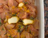 Foto del paso 1 de la receta: Brochetas de pollo con salsa de frutos rojos