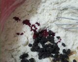 A picture of step 3 of Rose flavoured choco chip cookies.