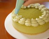 A picture of step 21 of No-Bake! Matcha Chocolate Cheesecake.