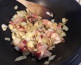 Une image de l'étape 7 de Brede chouchou à l ail,oignons et pancetta.