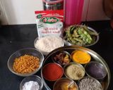 A picture of step 1 of Lilva Beans Khichadi.