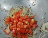 A picture of step 4 of Spinach and green peas Pulao.