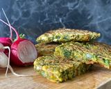 Une image de l'étape 11 de 62• 🥬 Galettes de Manioc aux fanes de radis (sans friture) 🥯.
