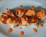 Foto del paso 4 de la receta: Caracolas o lumaconi gigantes rellenas de carne y sobrasada con salsa de piquillos