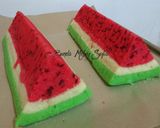 Foto langkah ke 6 dari resep Bolu Kukus Semangka.