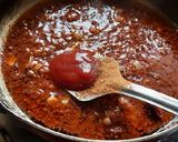A picture of step 4 of Itallian red sauce cheese pasta 🍝 masala.
