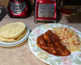 Foto del paso 11 de la receta: Fajitas de pollo picantes en salsa chile morita y chile de árbol