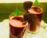 A picture of step 3 of Beet Tulsi Juice.