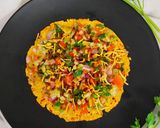 A picture of step 5 of Masala Papad.