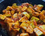 A picture of step 5 of Brinjal potato 🥔 gravy.