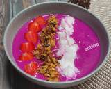 Cara Membuat Smoothies Bowl  Buah Naga Merah 3