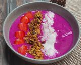 Foto langkah ke 3 dari resep Smoothies Bowl - Buah Naga Merah.