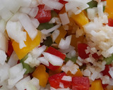 Foto del paso 2 de la receta: Tallarines con pimiento 3 colores y bacon