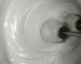 A picture of step 2 of Egg whites cookies(meringue cookies) baked in pateela oven.