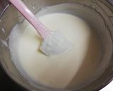 A picture of step 3 of No-Bake Vanilla Yogurt Cheesecake.