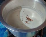 A picture of step 2 of Leftover Peda Kulfi.