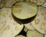 A picture of step 1 of Banjan (Brinjal) Burhani and Tawa Naan 🍆.