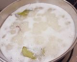 A picture of step 1 of Hyderabadi prawns biryani.