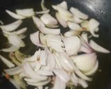 A picture of step 1 of Chana rice.