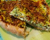 Une image de l'étape 7 de Quiche courgettes mozza.