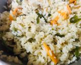 A picture of step 3 of Mix pulao.
