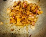 A picture of step 1 of Dal Soya sabji.