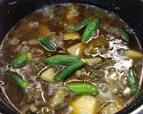 A picture of step 6 of Palak Aloo ki bhujiya.