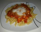 Foto del paso 6 de la receta Macarrones con tomate, atún y huevos