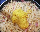 Une image de l'étape 5 de Pâtes carbonara (sans crème) 🤤.