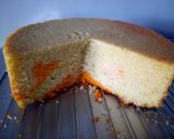 A picture of step 7 of Vanilla/ orange marble cake #4WeeksChallenge.