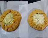 A picture of step 6 of Mushroom Spinach Corn Galette.