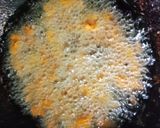 A picture of step 3 of Badam pakoda.