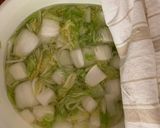 A picture of step 3 of Feasting at Home's kimchi recipe!.