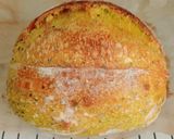 Foto langkah ke 18 dari resep Kunyit Jinten Hitam Italian Herbs Cheese Sourdough Bread.