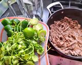 A picture of step 2 of Carne en su jugo.
