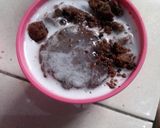 Foto langkah ke 2 dari resep Pudding vanila with chocochips cookies simple.