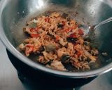 A picture of step 4 of Healthy tasty nutritious zero oil vegetable fried rice.