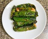 Hình bước làm 2 của món Cá Bò Ngừ Cuộn Lá Lốt Chiên