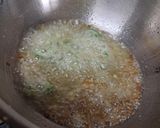 A picture of step 2 of Bhindi kadhi.