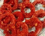 A picture of step 7 of Cheetos onion ring.